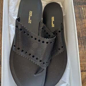 Diane Von Furstenberg Black Sandals